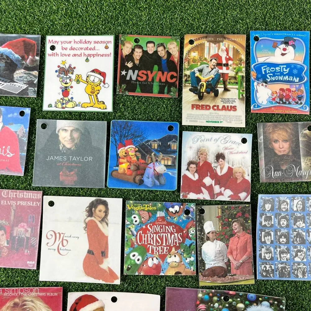 Vintage Lot Christmas Collectible Musical Gift Tags